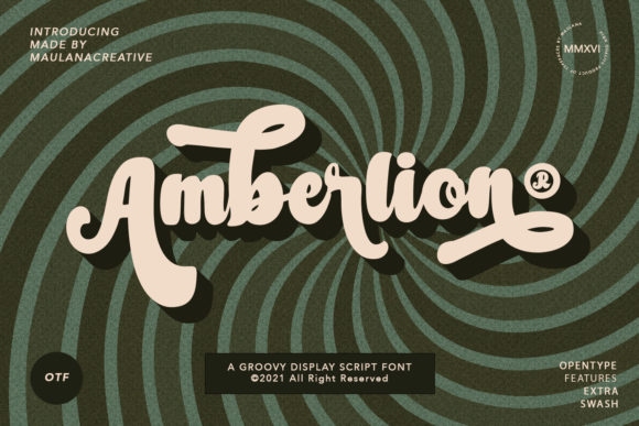 Amberlion Script: A Retro Vibe for Modern Brands
