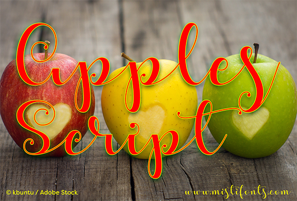 Apples Script: A Calligraphy Font for Modern Design