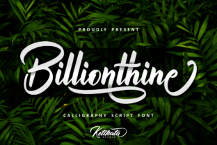 Billionthine Script: The Authentic Handwritten Font for Bold Projects