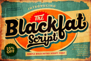 Blackfat Script: Bold Retro Typography for Modern Design