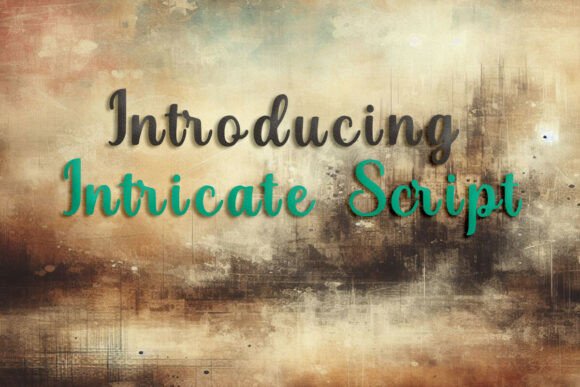 Intricate Script: The Font for Elegant Branding & Craft