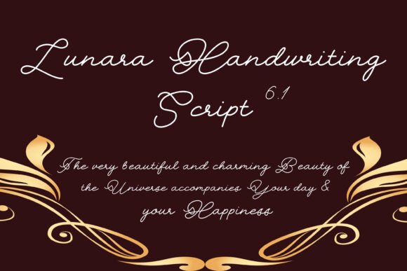 Lunara Handwriting Script 6.1: Elevate Your Creative Projects