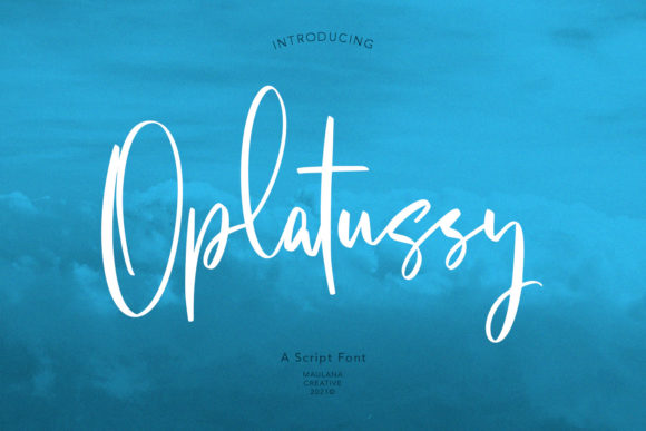 The Graceful Flow of Oplatussy Script